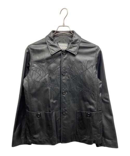 HAI SPORTING GEAR（ハイスポーツギア）HAI SPORTING GEAR (ハイスポーツギア) 刺繍レザーカバーオール ブラック サイズ:Mの古着・服飾アイテム