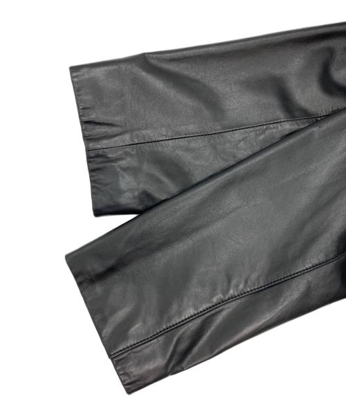 HAI SPORTING GEAR（ハイスポーツギア）HAI SPORTING GEAR (ハイスポーツギア) 刺繍レザーカバーオール ブラック サイズ:Mの古着・服飾アイテム