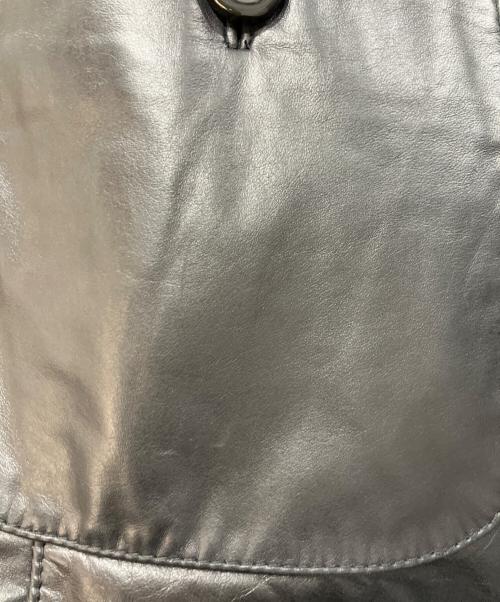 HAI SPORTING GEAR（ハイスポーツギア）HAI SPORTING GEAR (ハイスポーツギア) 刺繍レザーカバーオール ブラック サイズ:Mの古着・服飾アイテム