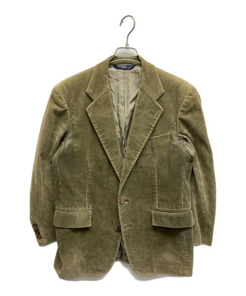 POLO RALPH LAUREN（ポロ・ラルフローレン）POLO RALPH LAUREN (ポロ・ラルフローレン) コーデュロイテーラードジャケット オリーブ サイズ:ab4の古着・服飾アイテム