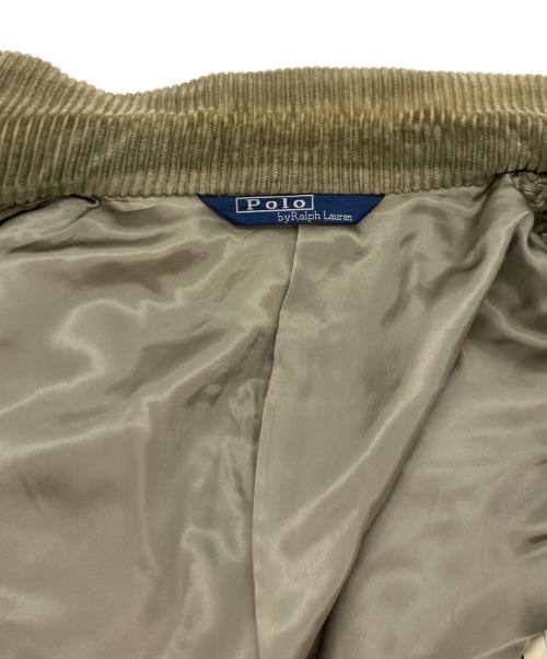 POLO RALPH LAUREN（ポロ・ラルフローレン）POLO RALPH LAUREN (ポロ・ラルフローレン) コーデュロイテーラードジャケット オリーブ サイズ:ab4の古着・服飾アイテム