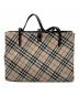 BURBERRY BLUE LABEL (バーバリー ブルー レーベル) ナイロンノヴァチェックトートバッグ ベージュ：10000円