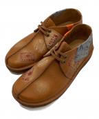 CLARKSクラークス）の古着「パッチワークDESERT TREK」｜ブラウン