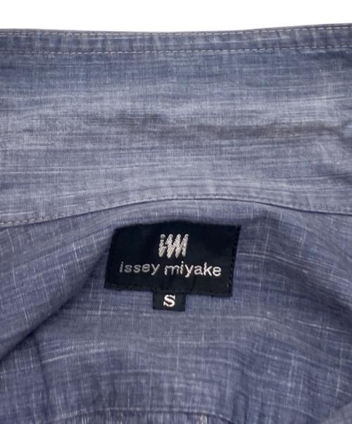 IM ISSEY MIYAKE（アイエムイッセイミヤケ）IM ISSEY MIYAKE (アイエムイッセイミヤケ) オープンカラーシャツ インディゴ サイズ:Sの古着・服飾アイテム