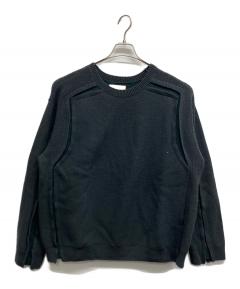 中古・古着通販】nanamica (ナナミカ) 7G CREW NECK SWEATER ブラック