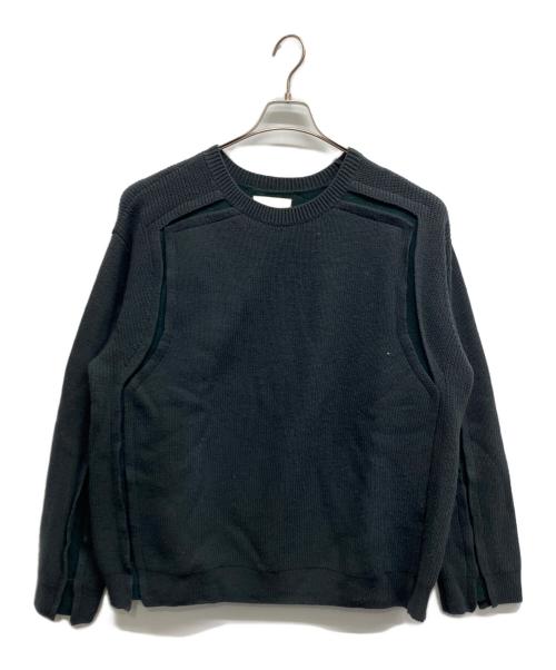 YOKE（ヨーク）YOKE (ヨーク) BROKEN CREWNECK SWEATER グリーン サイズ:3の古着・服飾アイテム