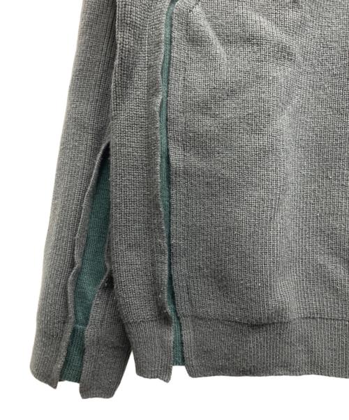YOKE（ヨーク）YOKE (ヨーク) BROKEN CREWNECK SWEATER グリーン サイズ:3の古着・服飾アイテム