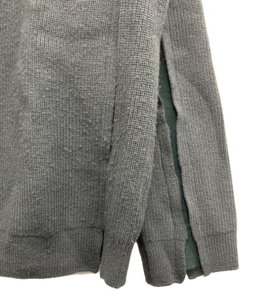 YOKE（ヨーク）YOKE (ヨーク) BROKEN CREWNECK SWEATER グリーン サイズ:3の古着・服飾アイテム