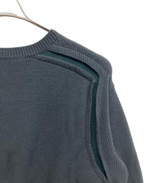 YOKE（ヨーク）YOKE (ヨーク) BROKEN CREWNECK SWEATER グリーン サイズ:3の古着・服飾アイテム