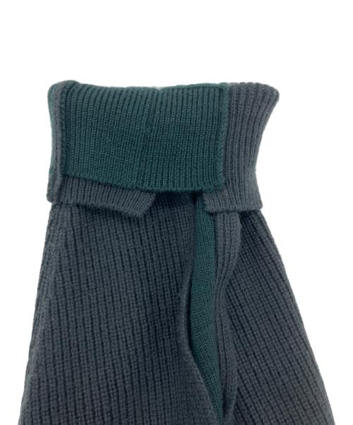 YOKE（ヨーク）YOKE (ヨーク) BROKEN CREWNECK SWEATER グリーン サイズ:3の古着・服飾アイテム