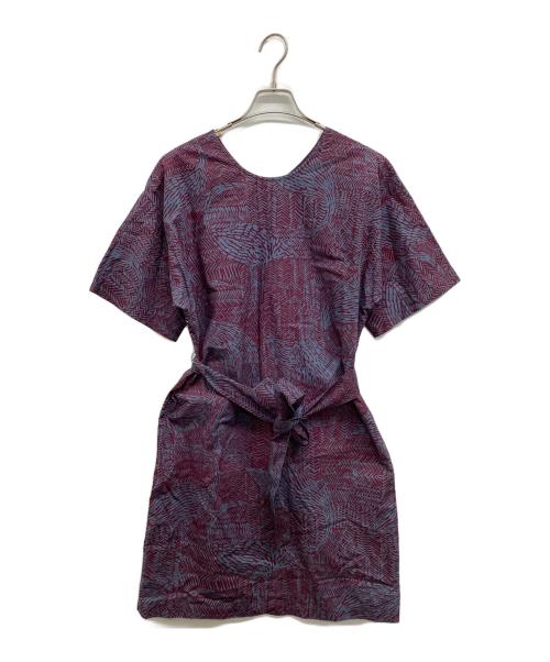 marimekko（マリメッコ）marimekko (マリメッコ) 総柄ワンピース パープル サイズ:34の古着・服飾アイテム