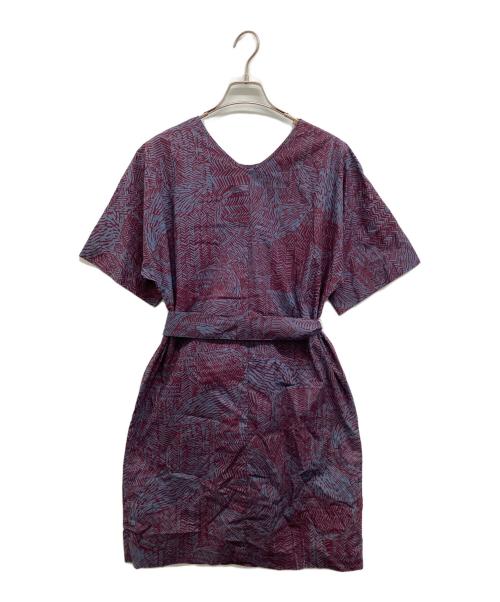 marimekko（マリメッコ）marimekko (マリメッコ) 総柄ワンピース パープル サイズ:34の古着・服飾アイテム