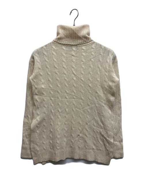 POLO RALPH LAUREN（ポロ・ラルフローレン）POLO RALPH LAUREN (ポロ・ラルフローレン) カシミヤ混タートルネックニット アイボリー サイズ:XSの古着・服飾アイテム