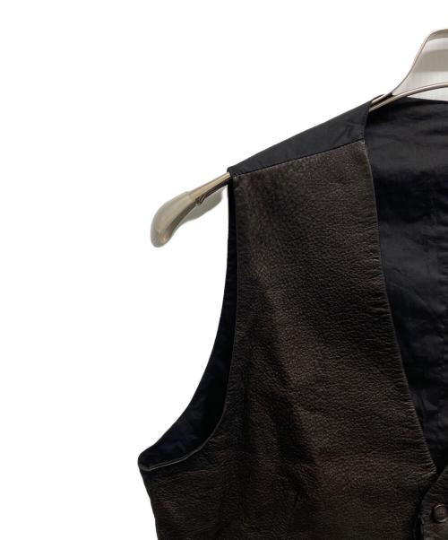 TAGLIATORE（タリアトーレ）TAGLIATORE (タリアトーレ) JEREMY ラムレザー5Bベスト ブラック サイズ:54 未使用品の古着・服飾アイテム