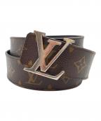LOUIS VUITTONルイ ヴィトン）の古着「サンチュールLVイニシャル ベルト」｜ブラウン