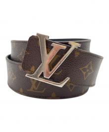 LOUIS VUITTON（ルイ ヴィトン）の古着「サンチュールLVイニシャル ベルト」｜ブラウン