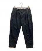 Schottショット）の古着「TC DOUBLE PLEATED WIDE PANTS」｜ブラック