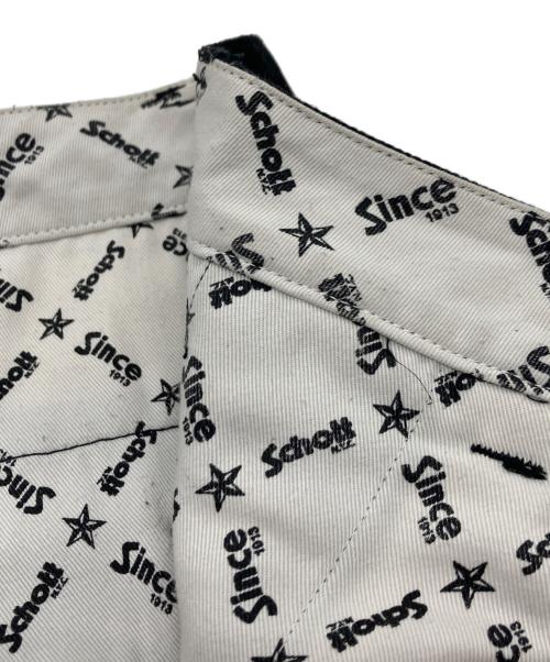 Schott（ショット）Schott (ショット) TC DOUBLE PLEATED WIDE PANTS ブラック サイズ:Mの古着・服飾アイテム