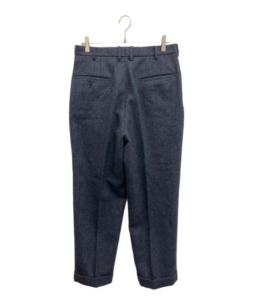 MAATEE&SONS（マーティーアンドサンズ）MAATEE&SONS (マーティーアンドサンズ) Ex. TWEED HERRINGBONE 2INTUCK TAPERED TROUSERS ネイビー サイズ:3の古着・服飾アイテム