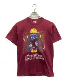 MICKEY.inc（ミッキー）の古着「THE TOWER OF TERROR　プリントTシャツ」｜レッド