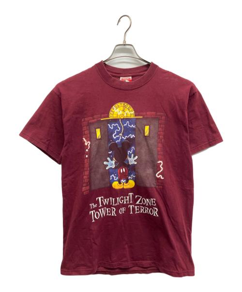 MICKEY.inc（ミッキー）MICKEY.inc (ミッキー) THE TOWER OF TERROR　プリントTシャツ レッド サイズ:不明の古着・服飾アイテム