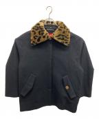 Vivienne Westwood RED LABELヴィヴィアンウエストウッドレッドレーベル）の古着「リファインサージポイントスリーブファー付コート」｜ブラック