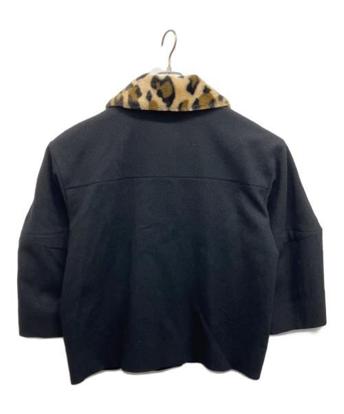 Vivienne Westwood RED LABEL（ヴィヴィアンウエストウッドレッドレーベル）Vivienne Westwood RED LABEL (ヴィヴィアンウエストウッドレッドレーベル) リファインサージポイントスリーブファー付コート ブラック サイズ:00の古着・服飾アイテム