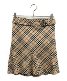 BURBERRY BLUE LABEL（バーバリー ブルー レーベル）の古着「ミニマーメイドスカート」｜ベージュ