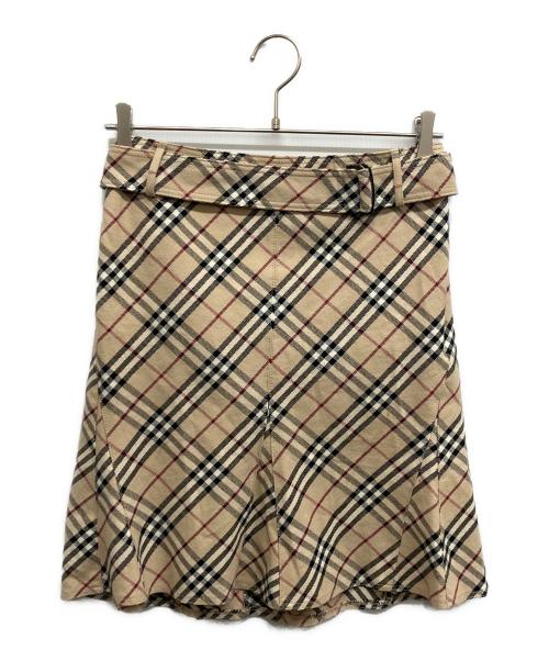 BURBERRY BLUE LABEL（バーバリー ブルー レーベル）BURBERRY BLUE LABEL (バーバリー ブルー レーベル) ミニマーメイドスカート ベージュ サイズ:36の古着・服飾アイテム