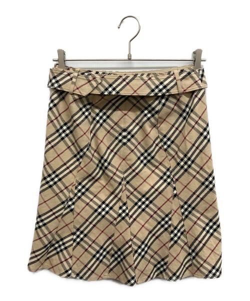 BURBERRY BLUE LABEL（バーバリー ブルー レーベル）BURBERRY BLUE LABEL (バーバリー ブルー レーベル) ミニマーメイドスカート ベージュ サイズ:36の古着・服飾アイテム