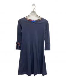 BLUE LABEL CRESTBRIDGE（ブルーレーベルクレストブリッジ）の古着「ニットワンピース」｜ネイビー