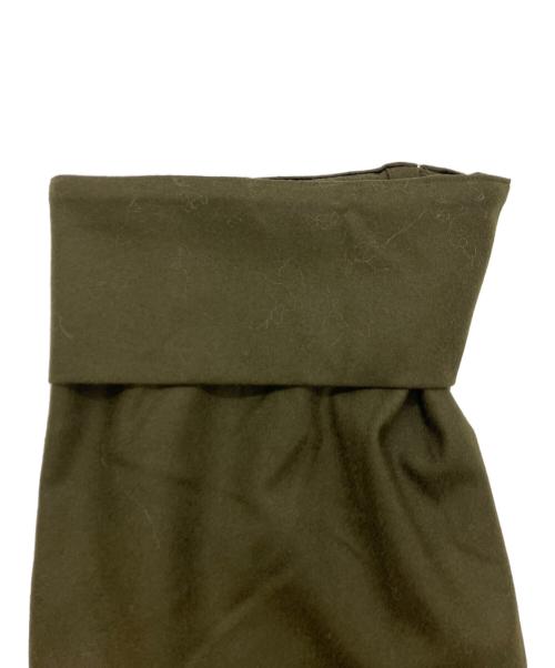 SACRA（サクラ）SACRA (サクラ) ウールブレンドクロップドシャツ オリーブ サイズ:38の古着・服飾アイテム