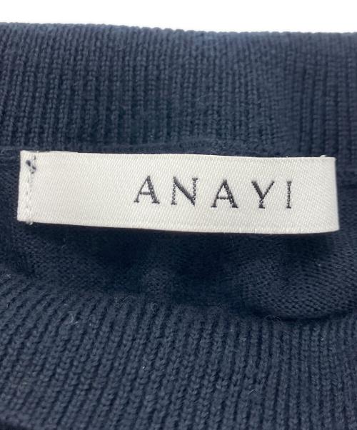 ANAYI（アナイ）ANAYI (アナイ) ボウタイニット ネイビー サイズ:38の古着・服飾アイテム