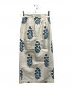 RHC Ron Herman×SZ Blockprintsアールエイチシー ロンハーマン×エスゼットブロックプリント）の古着「フラワープリントスカート」｜ホワイト