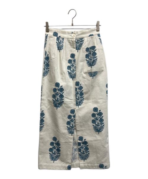 RHC Ron Herman（アールエイチシー ロンハーマン）RHC Ron Herman (アールエイチシー ロンハーマン) SZ Blockprints (エスゼットブロックプリント) フラワープリントスカート ホワイト サイズ:XSの古着・服飾アイテム