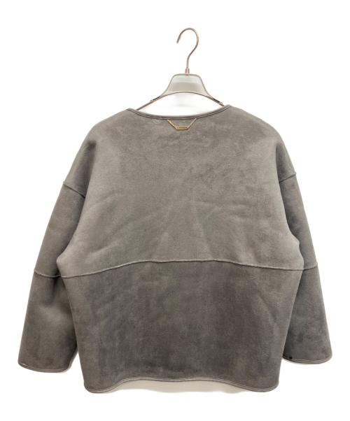 MICA&DEAL（マイカアンドディール）MICA&DEAL (マイカアンドディール) リバーシブルVネックボアコート グレー サイズ:Freeの古着・服飾アイテム
