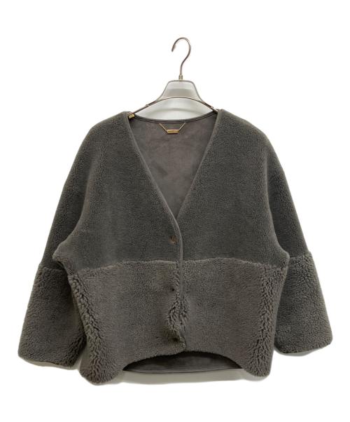 MICA&DEAL（マイカアンドディール）MICA&DEAL (マイカアンドディール) リバーシブルVネックボアコート グレー サイズ:Freeの古着・服飾アイテム