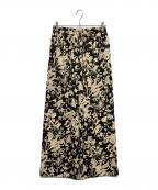 journal standard L'essageジャーナルスタンダード レサージュ）の古着「フラワープリントパンツ」｜ブラック