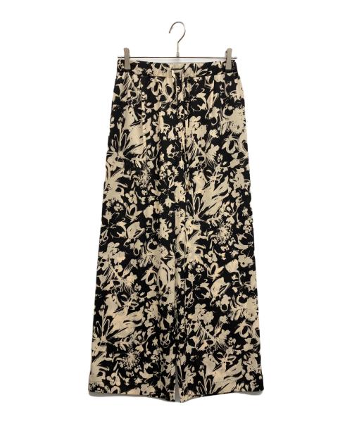 journal standard L'essage（ジャーナルスタンダード レサージュ）journal standard L'essage (ジャーナルスタンダード レサージュ) フラワープリントパンツ ブラック サイズ:Freeの古着・服飾アイテム