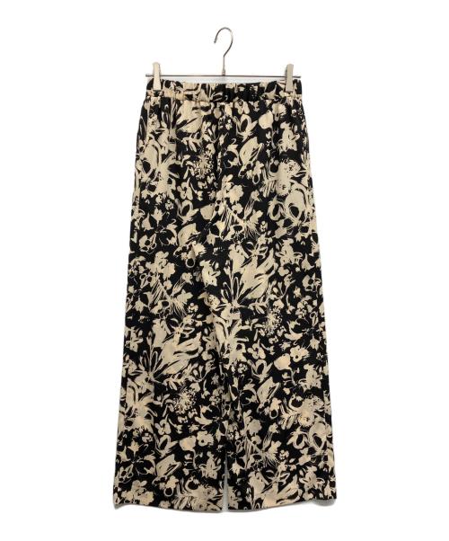 journal standard L'essage（ジャーナルスタンダード レサージュ）journal standard L'essage (ジャーナルスタンダード レサージュ) フラワープリントパンツ ブラック サイズ:Freeの古着・服飾アイテム