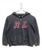 POLO JEANS CO.ポロジーンズカンパニー）の古着「RLワッペンジップパーカー」｜ネイビー