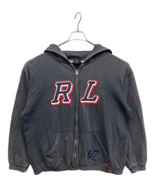 POLO JEANS CO.（ポロジーンズカンパニー）の古着「RLワッペンジップパーカー」｜ネイビー