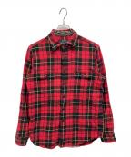 POLO RALPH LAURENポロ・ラルフローレン）の古着「チェックネルシャツ」｜レッド