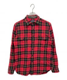 POLO RALPH LAUREN（ポロ・ラルフローレン）の古着「チェックネルシャツ」｜レッド