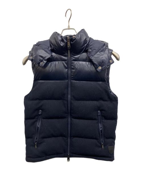 POLO RALPH LAUREN（ポロ・ラルフローレン）POLO RALPH LAUREN (ポロ・ラルフローレン) ウール×ナイロンダウンベスト ネイビー サイズ:Sの古着・服飾アイテム