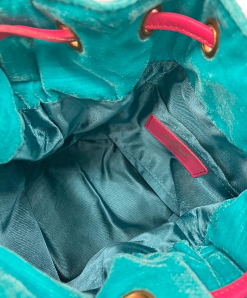 MUVEIL（ミュベール）MUVEIL (ミュベール) 巾着バッグ ブルー 未使用品の古着・服飾アイテム
