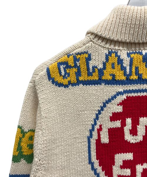 Hysteric Glamour（ヒステリックグラマー）Hysteric Glamour (ヒステリックグラマー) SUPREME (シュプリーム) Logos Zip Up Sweater カウチンニットセーター マルチカラー サイズ:Sの古着・服飾アイテム