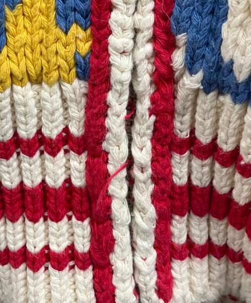 Hysteric Glamour（ヒステリックグラマー）Hysteric Glamour (ヒステリックグラマー) SUPREME (シュプリーム) Logos Zip Up Sweater カウチンニットセーター マルチカラー サイズ:Sの古着・服飾アイテム