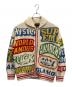Hysteric Glamour（ヒステリックグラマー）の古着「Logos Zip Up Sweater カウチンニットセーター」｜マルチカラー