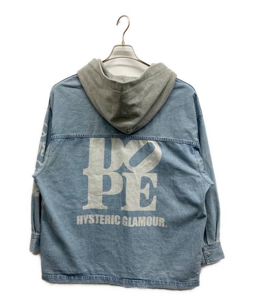 Hysteric Glamour（ヒステリックグラマー）Hysteric Glamour (ヒステリックグラマー) DOPEオーバーサイズカバーオール ブルー サイズ:Freeの古着・服飾アイテム